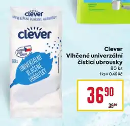 Billa Clever vlhčené univerzální čistící ubrousky nabídka