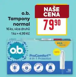Billa ob. Tampony normal nabídka