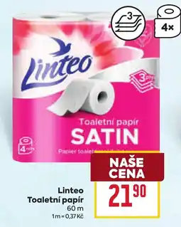 Billa Linteo toaletní papír satin nabídka