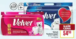Billa Velvet toaletní papír nabídka
