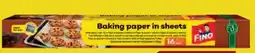 Billa Fino baking paper in sheets nabídka