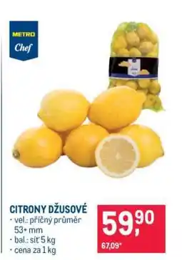 Makro Citrony džusové nabídka