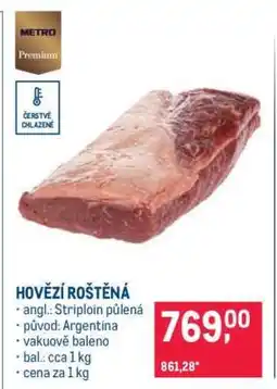 Makro Hovězí roštěná nabídka