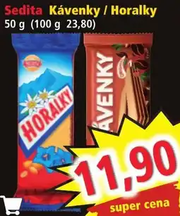 Norma Sedita kávenky / horalky nabídka