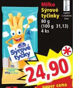 Norma Milko sýrové tyčinky nabídka