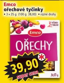 Norma Emco ořechové tyčinky nabídka
