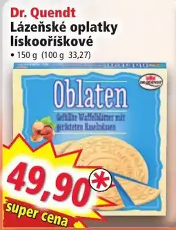 Norma Dr. Quendt lázeňské oplatky liskooříškové nabídka