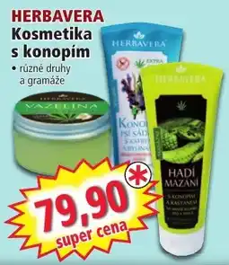 Norma Herbavera kosmetika s konopím nabídka