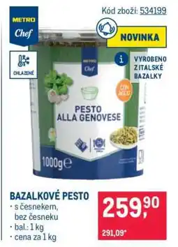 Makro BAZALKOVÉ PESTO nabídka