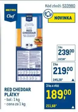 Makro RED CHEDDAR PLÁTKY nabídka