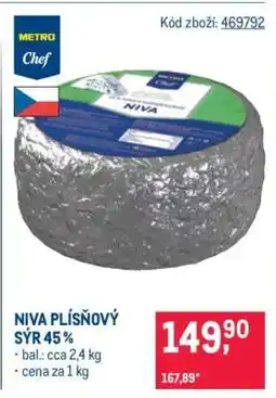 Makro NIVA PLÍSŇOVÝ SÝR 45 % nabídka