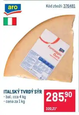 Makro Italský tvrdý sýr nabídka