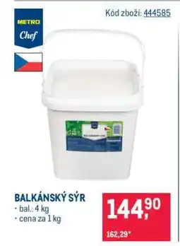 Makro Balkánský sýr nabídka