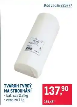 Makro TVAROH TVRDÝ NA STROUHÁNÍ nabídka