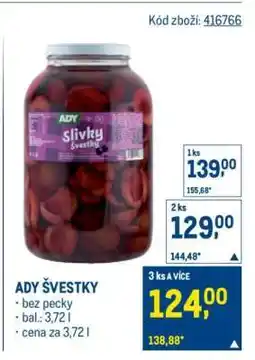 Makro ADY ŠVESTKY nabídka