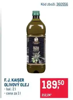 Makro F. J. Kaiser olivový olej nabídka