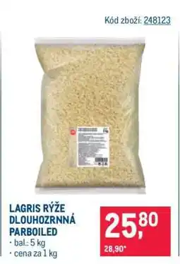 Makro LAGRIS RÝŽE DLOUHOZRNNÁ PARBOILED nabídka