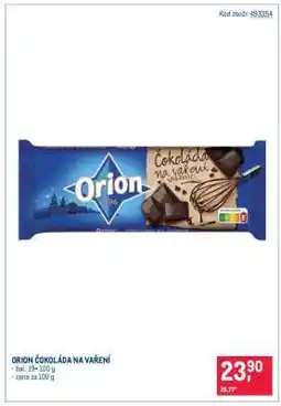 Makro Orion Čokoláda na vaření nabídka