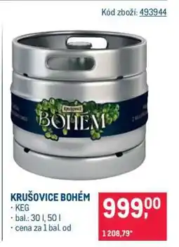 Makro Krušovice Bohém nabídka
