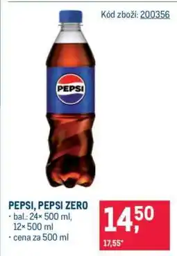 Makro Pepsi / Pepsi Zero nabídka