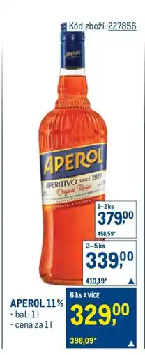 Makro Aperol 11 % nabídka
