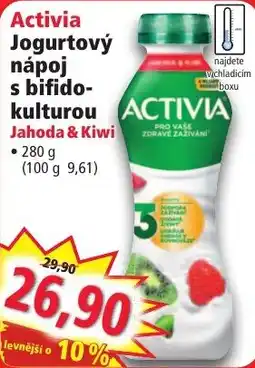Norma Activia jogurtový nápoj s bifidokulturou jahoda & kiwi nabídka