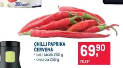 Makro CHILLI PAPRIKA ČERVENÁ nabídka