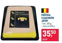 Makro Paštika s kachními játry nabídka