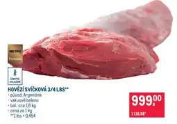 Makro Hovězí svíčková 3/4 lbs nabídka