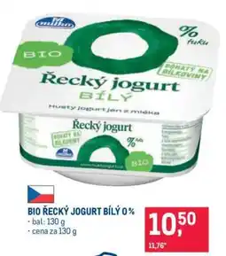 Makro BIO ŘECKÝ JOGURT BÍLÝ 0 % nabídka