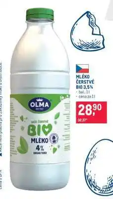 Makro MLÉKO ČERSTVÉ BIO 3,5% nabídka