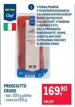 Makro Prosciutto crudo nabídka