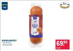 Makro BURGER BRIOŠKY nabídka