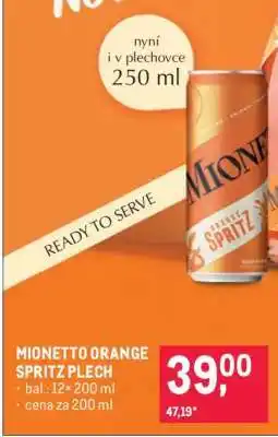 Makro MIONETTO ORANGE SPRITZ PLECH nabídka