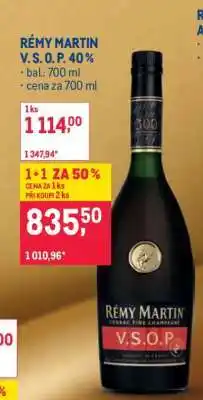 Makro RÉMY MARTIN V.S.O.P. 40 % nabídka