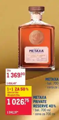 Makro METAXA PRIVATE RESERVE 40 % nabídka