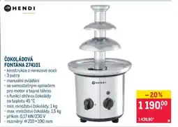 Makro Čokoládová fontána 274101 nabídka