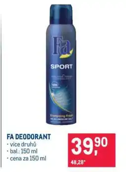 Makro Fa deodorant nabídka