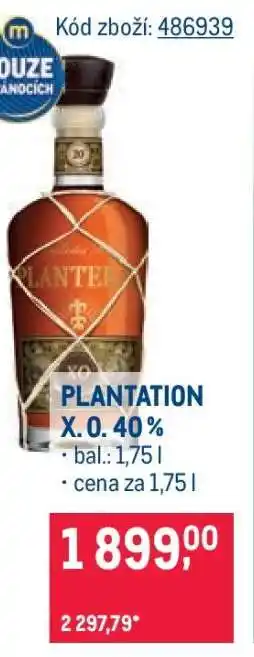 Plantation X.O. 40 %