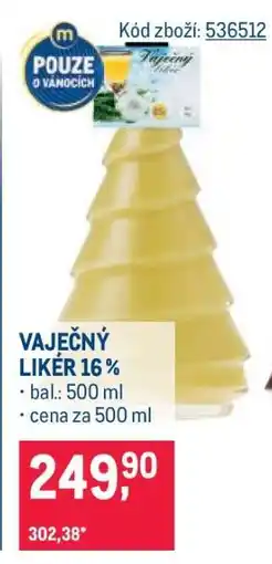 Makro VAJEČNÝ LIKÉR 16 % nabídka