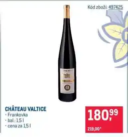 Makro Château Valtice nabídka