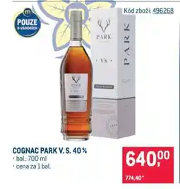 Makro COGNAC PARK V. S. 40 % nabídka