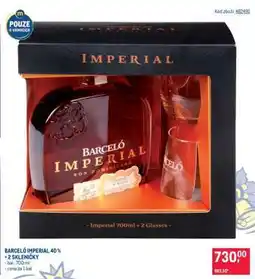 Makro BARCELÓ IMPERIAL 40 % + 2 SKLENIČKY nabídka