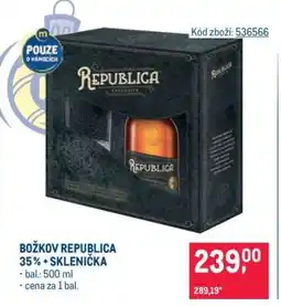 Makro BOŽKOV REPUBLICA 35 % + SKLENIČKA nabídka