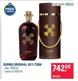 Makro BUMBU ORIGINAL 40 % TUBA nabídka
