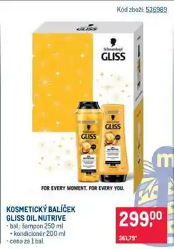 Makro KOSMETICKÝ BALÍČEK GLISS OIL NUTRIVE nabídka
