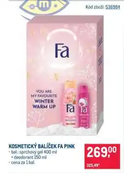 Makro KOSMETICKÝ BALÍČEK FA PINK nabídka