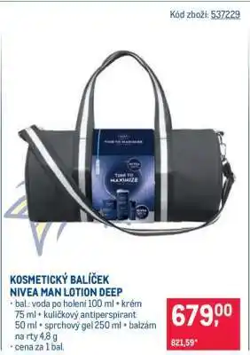 KOSMETICKÝ BALÍČEK NIVEA MAN LOTION DEEP