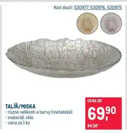 Makro TALÍŘ/MISKA nabídka