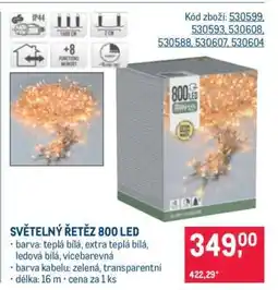 Makro SVĚTELNÝ ŘETĚZ 800 LED nabídka